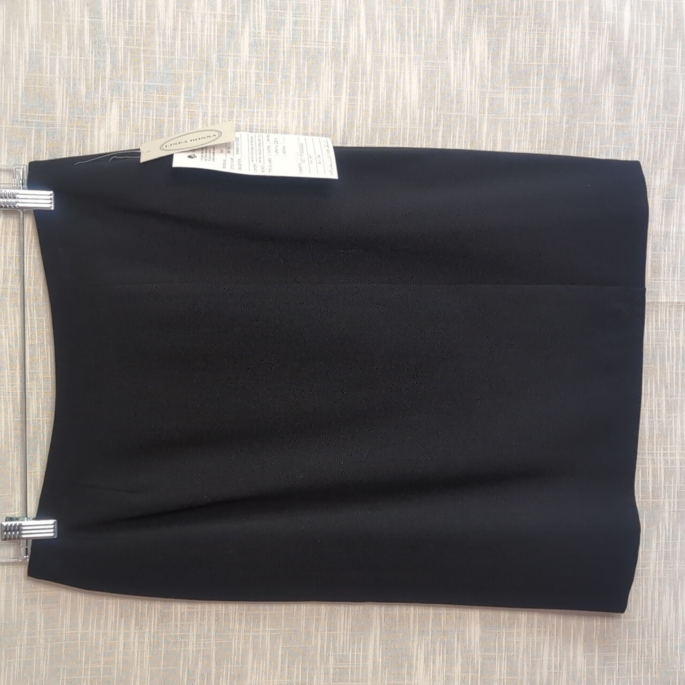 NWT Knee Length Black Pencil Skirt Linea Donna Suit Officewear Classy